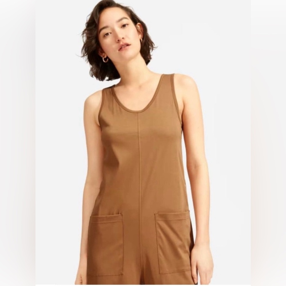 Everlane luxe cotton jumpsuit XS